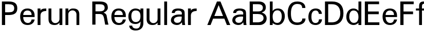 Perun Regular font