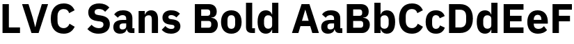 LVC Sans Bold font
