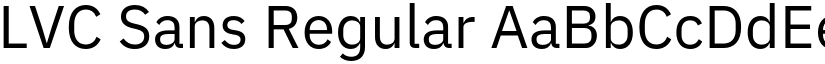 LVC Sans Regular font