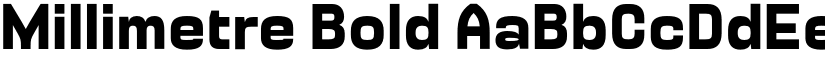Millimetre Bold font