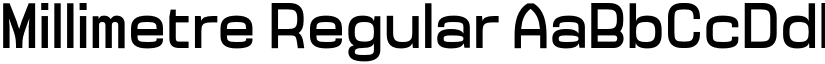Millimetre Regular font