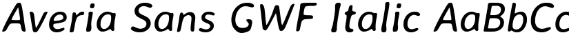 Averia Sans GWF Italic font