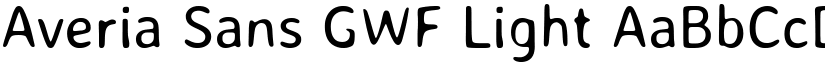 Averia Sans GWF Light font