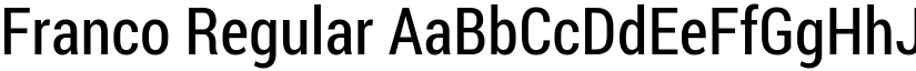 Franco Regular font