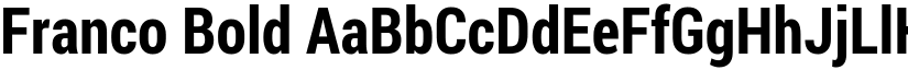 Franco Bold font