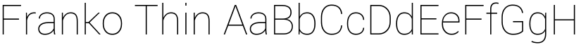 Franko Thin font