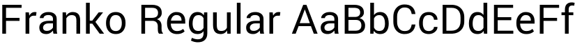 Franko Regular font