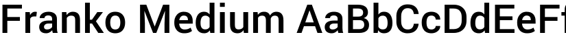 Franko Medium font