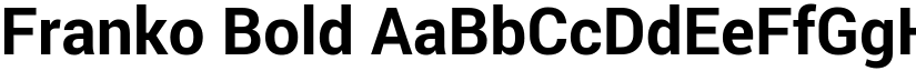 Franko Bold font