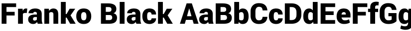 Franko Black font