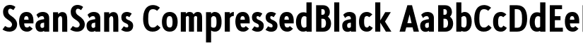 SeanSans CompressedBlack font