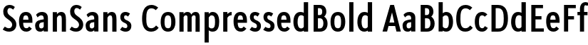 SeanSans CompressedBold font