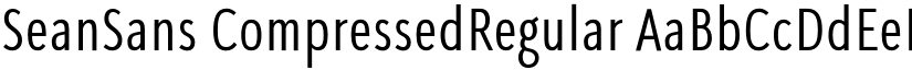 SeanSans CompressedRegular font