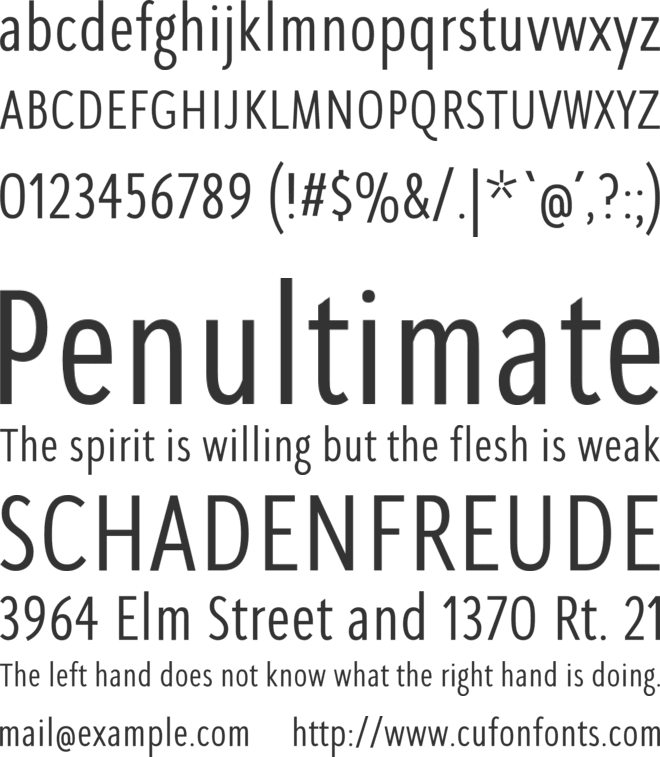 SeanSans font preview