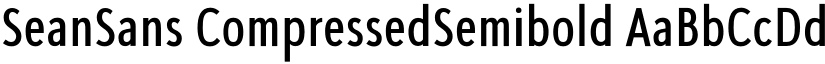 SeanSans CompressedSemibold font