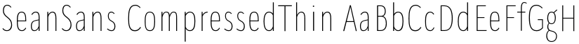 SeanSans CompressedThin font