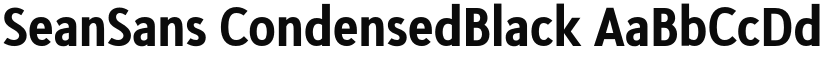 SeanSans CondensedBlack font