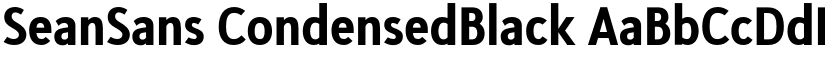 SeanSans CondensedBlack font