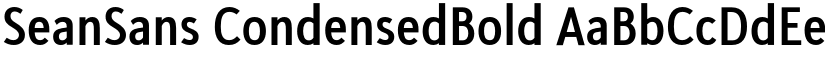SeanSans CondensedBold font