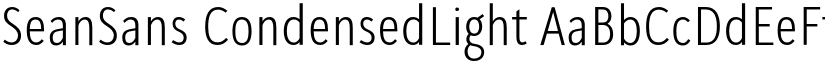 SeanSans CondensedLight font