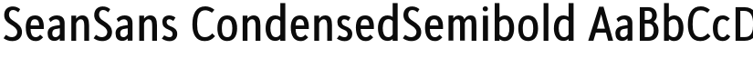 SeanSans CondensedSemibold font