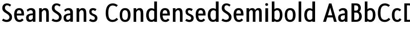 SeanSans CondensedSemibold font