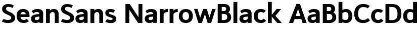 SeanSans NarrowBlack font