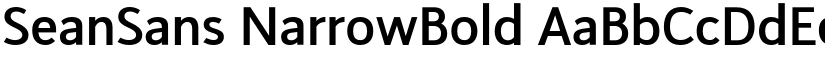 SeanSans NarrowBold font