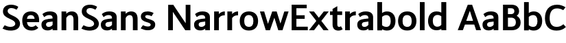 SeanSans NarrowExtrabold font