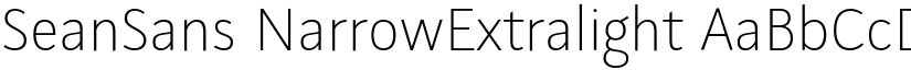 SeanSans NarrowExtralight font