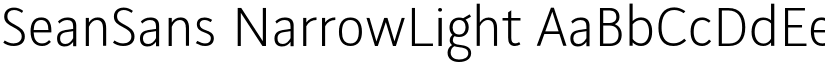 SeanSans NarrowLight font