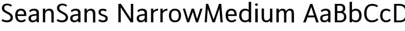 SeanSans NarrowMedium font