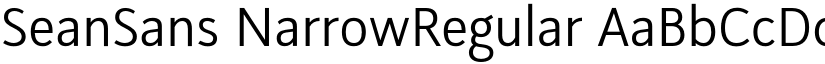 SeanSans NarrowRegular font