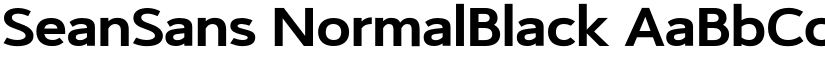 SeanSans NormalBlack font