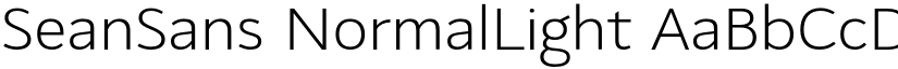 SeanSans NormalLight font