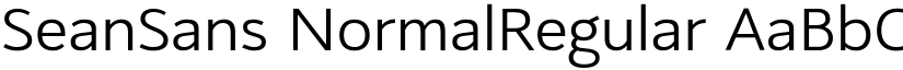 SeanSans NormalRegular font