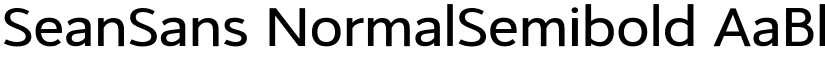 SeanSans NormalSemibold font