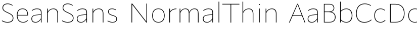 SeanSans NormalThin font