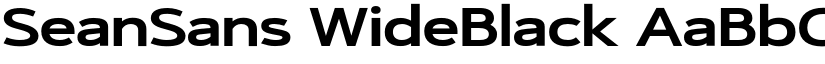 SeanSans WideBlack font