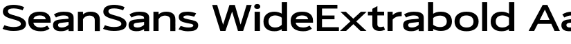 SeanSans WideExtrabold font