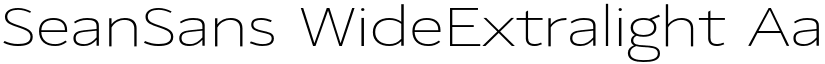 SeanSans WideExtralight font