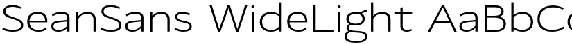 SeanSans WideLight font