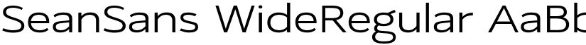 SeanSans WideRegular font