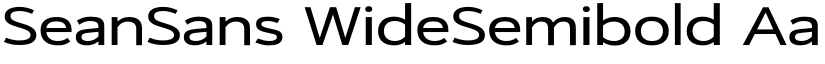 SeanSans WideSemibold font