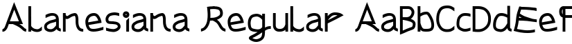 Alanesiana Regular font