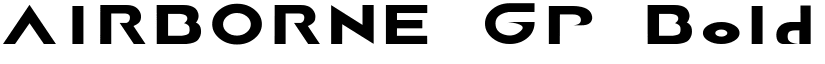 AIRBORNE GP Bold font