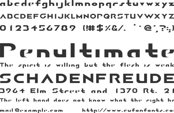 AIRBORNE GP font preview