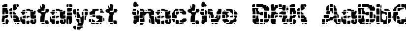 Katalyst inactive BRK font