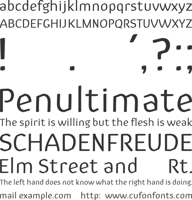 Cholerik font preview