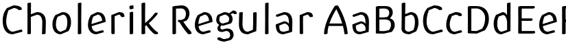 Cholerik font download